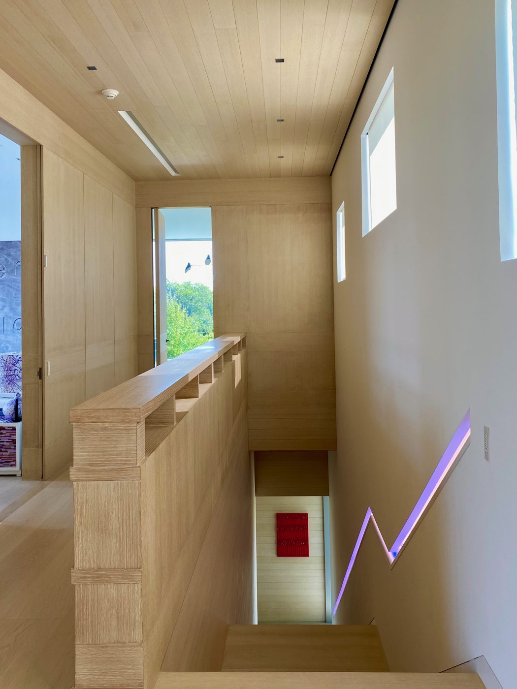 New York residence staircase with integrated lighting